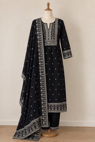 Black indian suit - black,