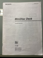 Sony mds je640 je440 - mds-je640, mds-je440