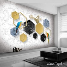 Vlies Fototapete Wandtapete Wandbilder Tapeten 3D Rhombus Mosaik Marmor 7089