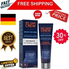 NO HAIR CREW Enthaarungscreme Intimbereich - Extra Sanfte Haarentfernung Männer