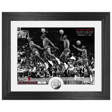 Michael Jordan Chicago Bulls Slam Dunk NBA Coid Bild