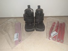 Zeazoo Yeti Strap Wollfleece Gr. 23 Barfußschuhe Winterstiefel Leder Wolle Black