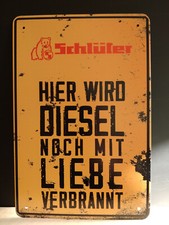 Schlüter Blechschild Diesel