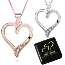 Damen Halskette Zirkonia Herz