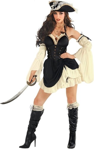 Deluxe damen piraten kostüm - deluxe,