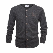 Trachtenstrickjacke Trachten Herren Strick Trachtenjacke Schwarz Grau Meliert