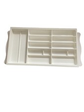 90 ER BESTECKEINSATZ KÜCHE SCHRÄNKE BESTECKE SCHUBKASTEN  In Beige