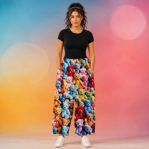 Damen hose teddy bären - hose, xl