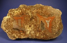 Doppelte Achat-Geode – gesägt – Novy Kosciol,Polen – Mineralien