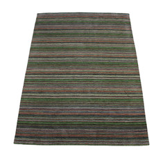 Gabbeh Teppich Grün 100%