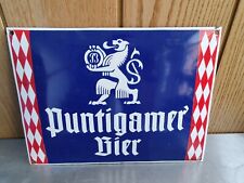 Puntigamer Bier Bombiertes Emailschild