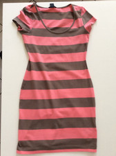 H&M kurzes Kleid korall- taupe