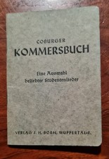 Coburger Kommersbuch - Ca. 1930, Studentenlieder
