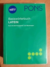 PONS Basiswörterbuch Latein mit rund 40.000 Stichworten & Wendungen, sehr gut✅