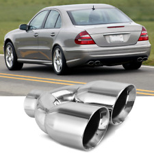 für Mercedes W204 W211 W164 W166 W221 R230 Doppel Auspuff Endrohre Edelstahl