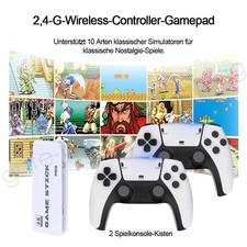 30000+ Retro Videospielkonsole 4K HD TV Spiel Stick mit 2xWireless Controller DE