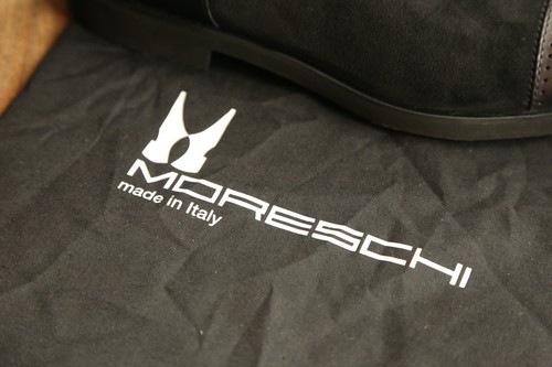 Moreschi black suede - black, leather