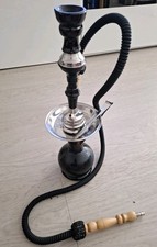 Shisha Wasserpfeife aus Glas mit einem Schlauch Fast Nie Benutzt 