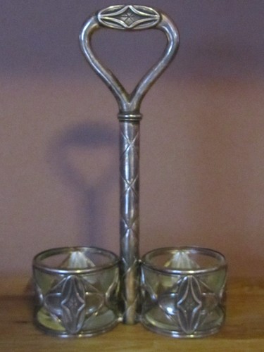 Jugendstil gewürzmenage 925 - jugendstil,