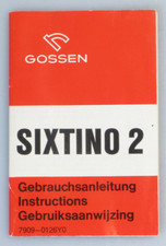 Gossen Bedienungsanleitung /