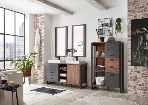 Badmöbel set detroit teilig - badmöbel-set, 3-teilig
