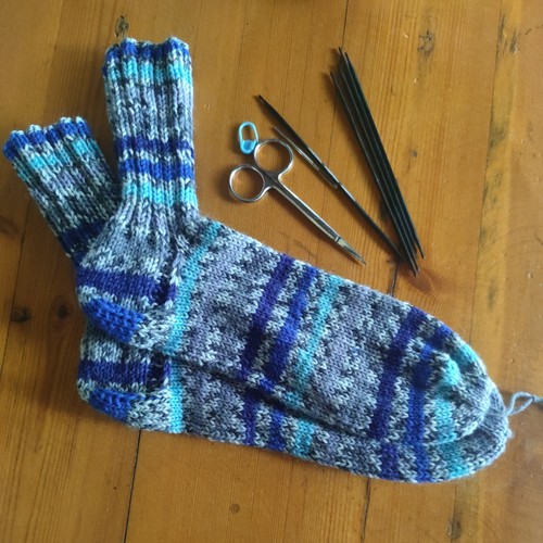 Stricksocken selbstgestrickt - stricksocken,