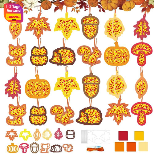 Fensterbilder herbst basteln - fensterbilder,