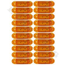 20x LKW LED Seitenmarkierungsleuchten 12v 24v Positionsleuchten Orange