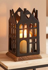 Metall Windlicht "Haus"