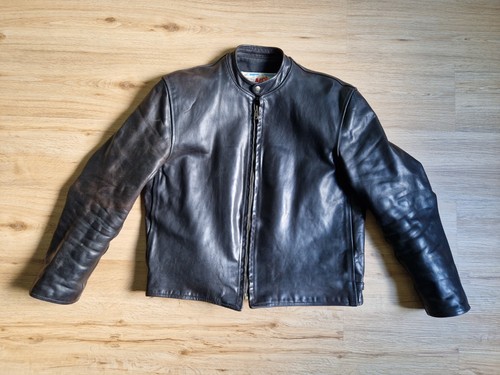 Aero leather jacket - leather, racer