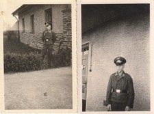 Fotos Luftwaffe Soldat mit Schirmmütze in Helsinki ? 2Wk Foto WW2