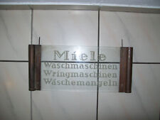 Original Altes Reklameschild Miele WASCHMASCHINEN WRIGER MANGEL Vintage #9a