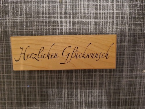 Holzstempel herzlichen - holzstempel,