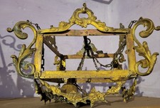 antiker kleiner Bronzeleuchter Laterne zum Restaurieren