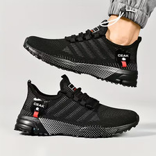 Herren Sneakers schwarz Gr. 45