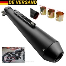 Universal Motorrad Auspuffrohr Endschalldämpfer Slip On für Abgasrohre 45mm