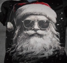 NEU Herren T-Shirt Weihnachten X-Mas Santa Weihnachtsmann schwarz  Gr. XXL