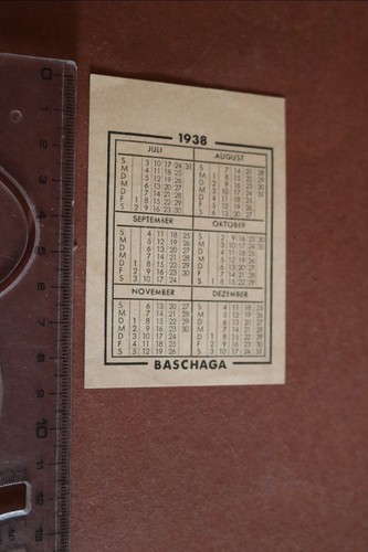 Alter taschenkartenkalender - alter,