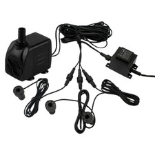 Springbrunnen Pumpe mit 3x LED