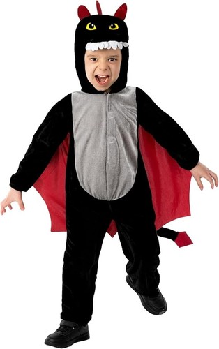 Schwarz drachen kostüm kinder - schwarz,
