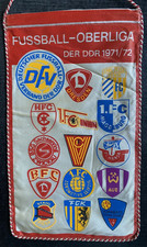 Wimpel DDR Oberliga 1971/72 Dynamo Dresden, Union Berlin, 1. FC Magdeburg, ...