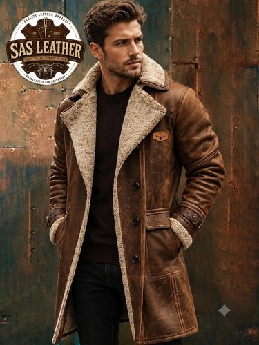 Herren damen leder mantel - herren,