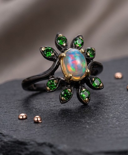Opal grün granat - grün,