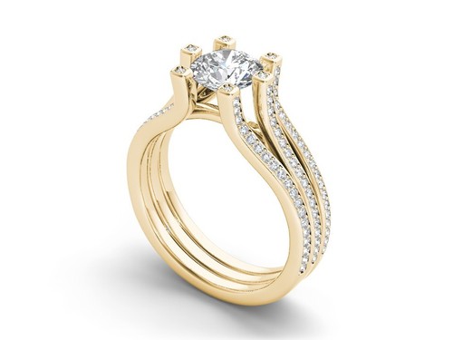 Echter 14k gelbgold triple - 14k,
