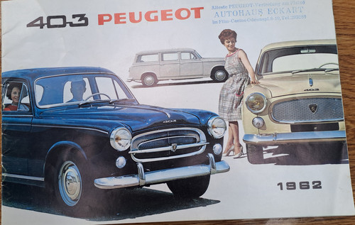 Werbeprospekt peugeot 403 - peugeot,