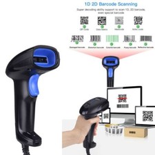Barcode Scanner 1D 2D QR kabelgebunden Handheld Barcode Leser für PC Mac Laptop