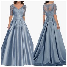Abendkleid Satin Lang