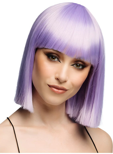 Blunt bob mit pony perücke - mit,