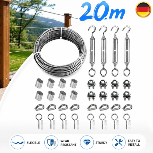 Drahtseil 3mm edelstahl 20m - 3mm,