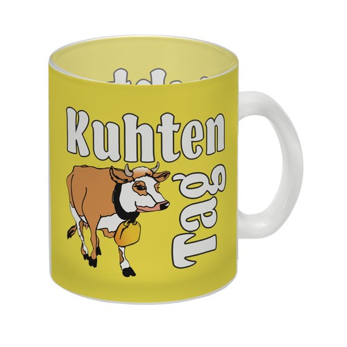 Kuhten tag glas tasse - tag, gelb